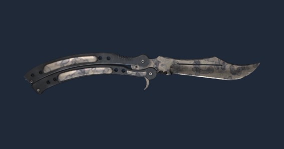 Butterfly Knife Stained MW